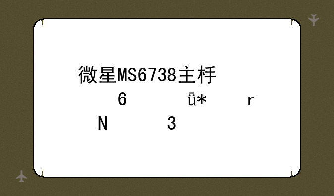 微星MS6738主板声卡驱动在哪里找？