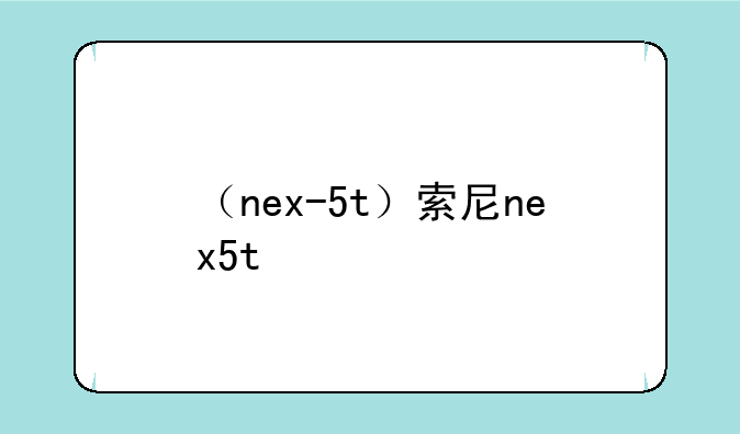 （nex-5t）索尼nex5t