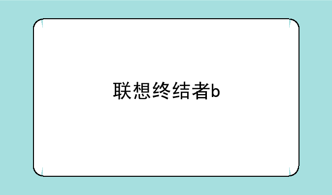 联想终结者b