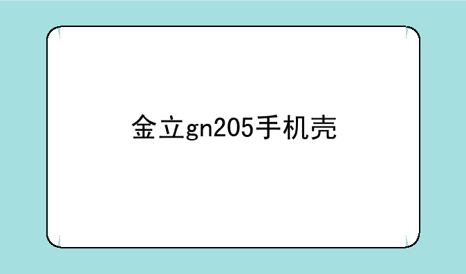 金立gn205手机壳