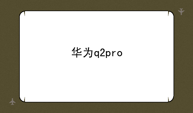 华为q2pro